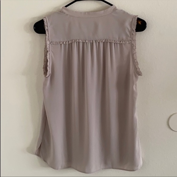 LOFT • Light Lavender Popover Blouse - Picture 7 of 8